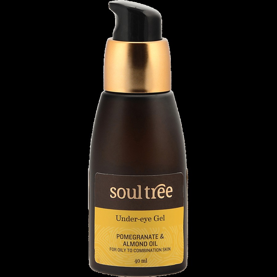 Soultree Ayurvedic Under Eye Gel - Pomegranate & Almond Oil