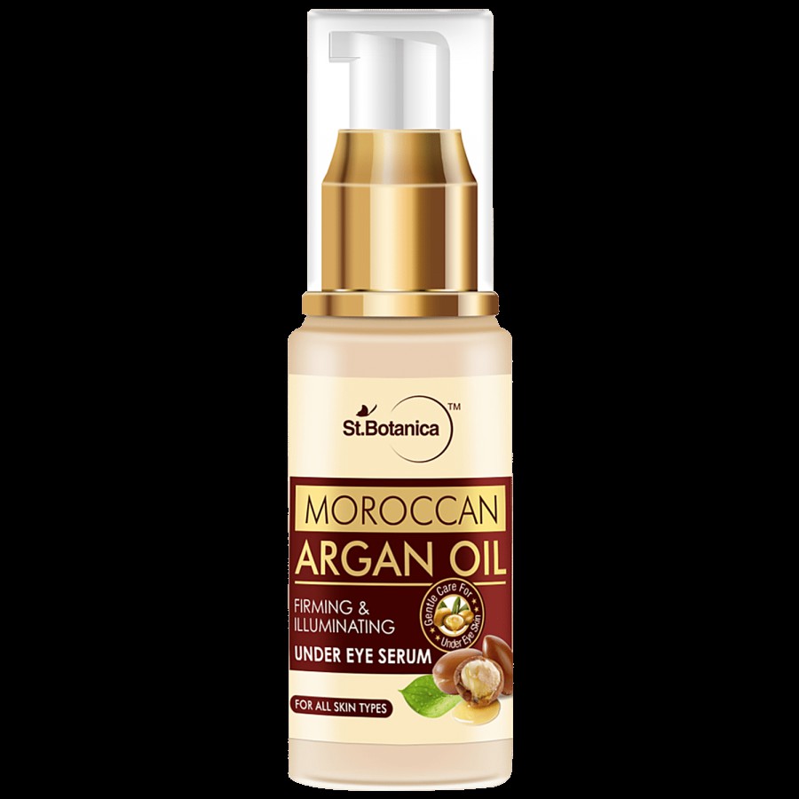 StBotanica Moroccan Argan Oil Firming & Illuminating Under Eye Serum - For Dark Circles