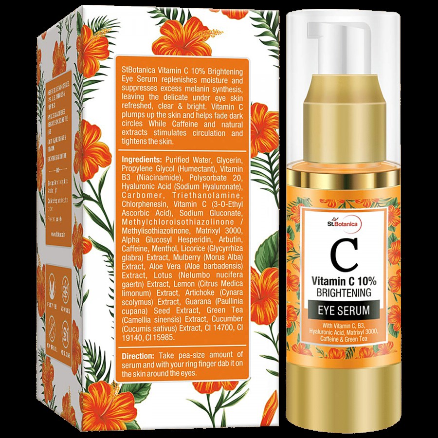 StBotanica Vitamin C 10% Brightening Under Eye Serum - With Vitamin E