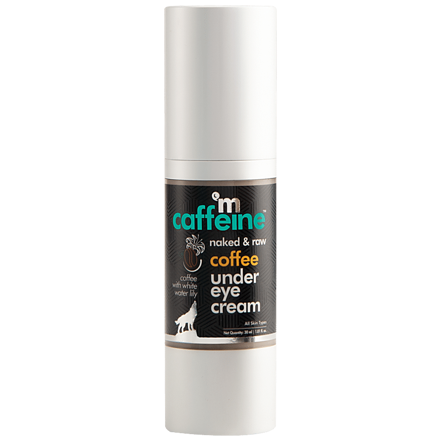 mCaffeine Coffee Under Eye Cream - With Vitamin E & Hyaluronic Acid