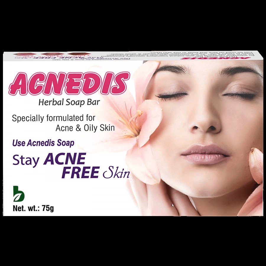 ACNEDIS Herbal Soap Bar - Acne Prone & Oily Skin