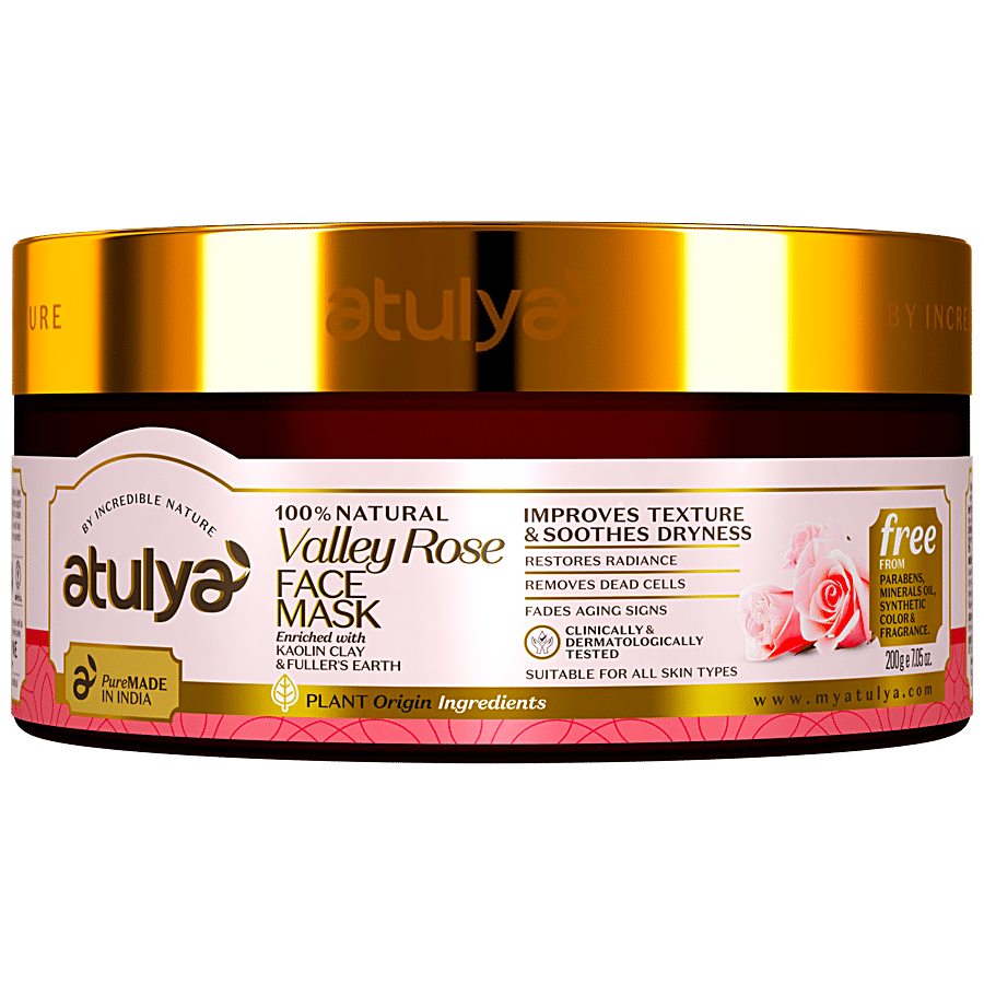 ATULYA Valley Rose Face Mask - With Kaolin Clay