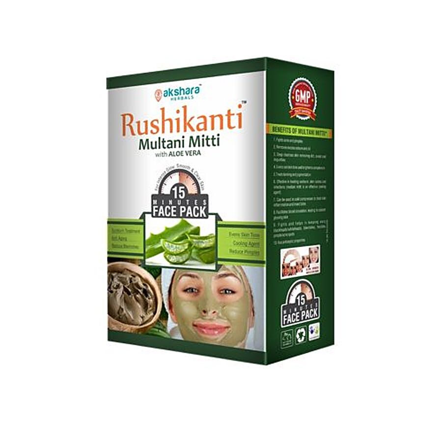 Akshara Herbals Rushikanti Multani Mitti With Aloevera