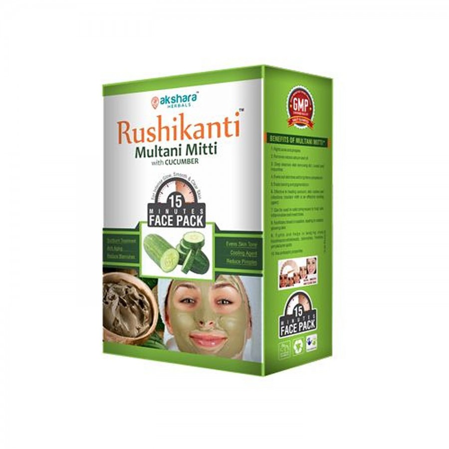 Akshara Herbals Rushikanti Multani Mitti With Cucumber