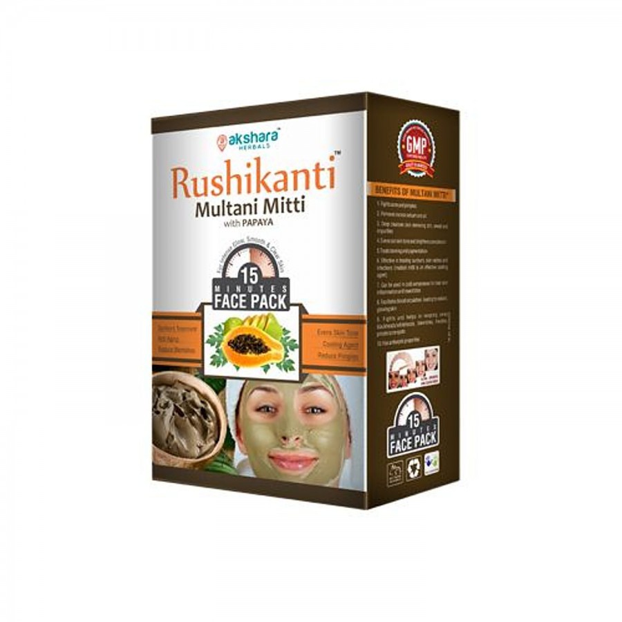 Akshara Herbals Rushikanti Multani Mitti With Papaya