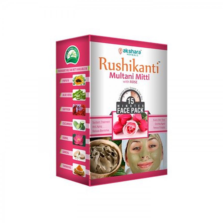 Akshara Herbals Rushikanti Multani Mitti With Rose