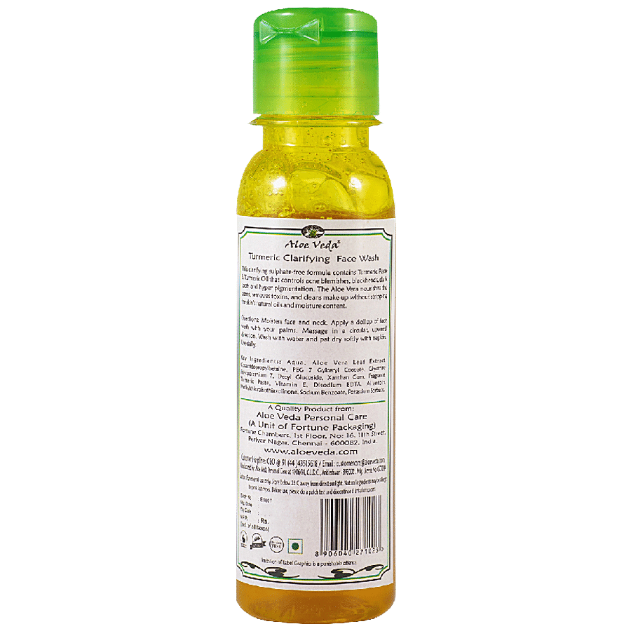 Aloe Veda Clarifying Face Wash - Turmeric