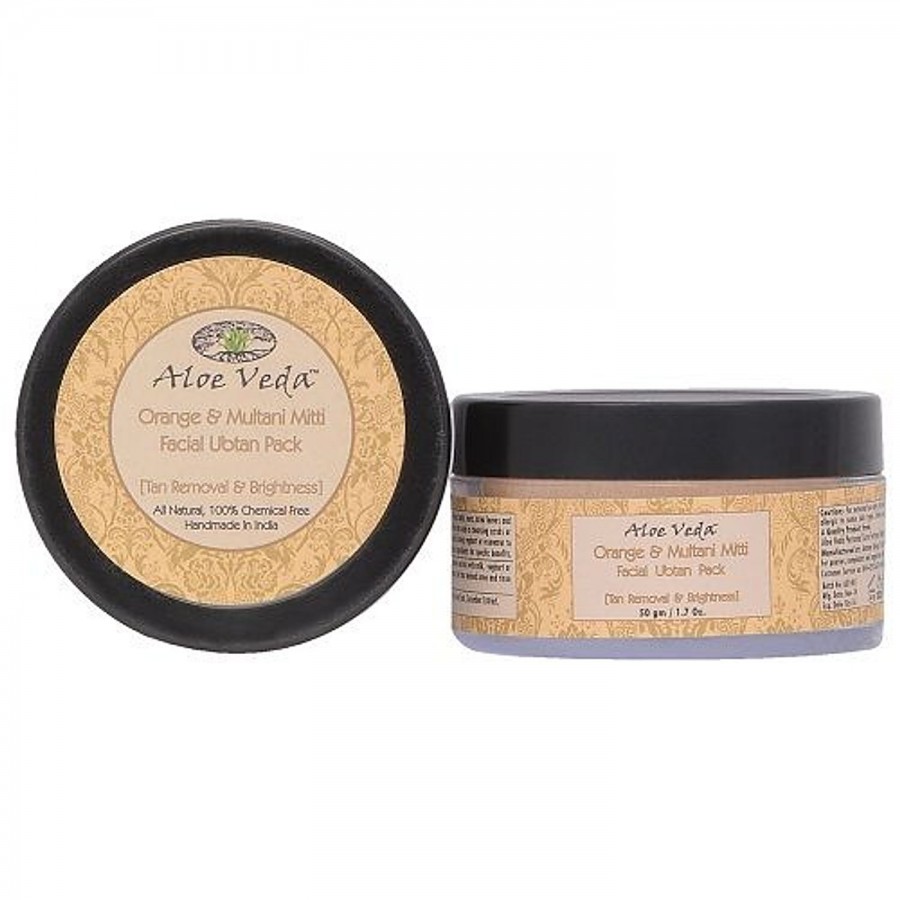 Aloe Veda Facial Ubtan Pack - Orange & Multani Mitti