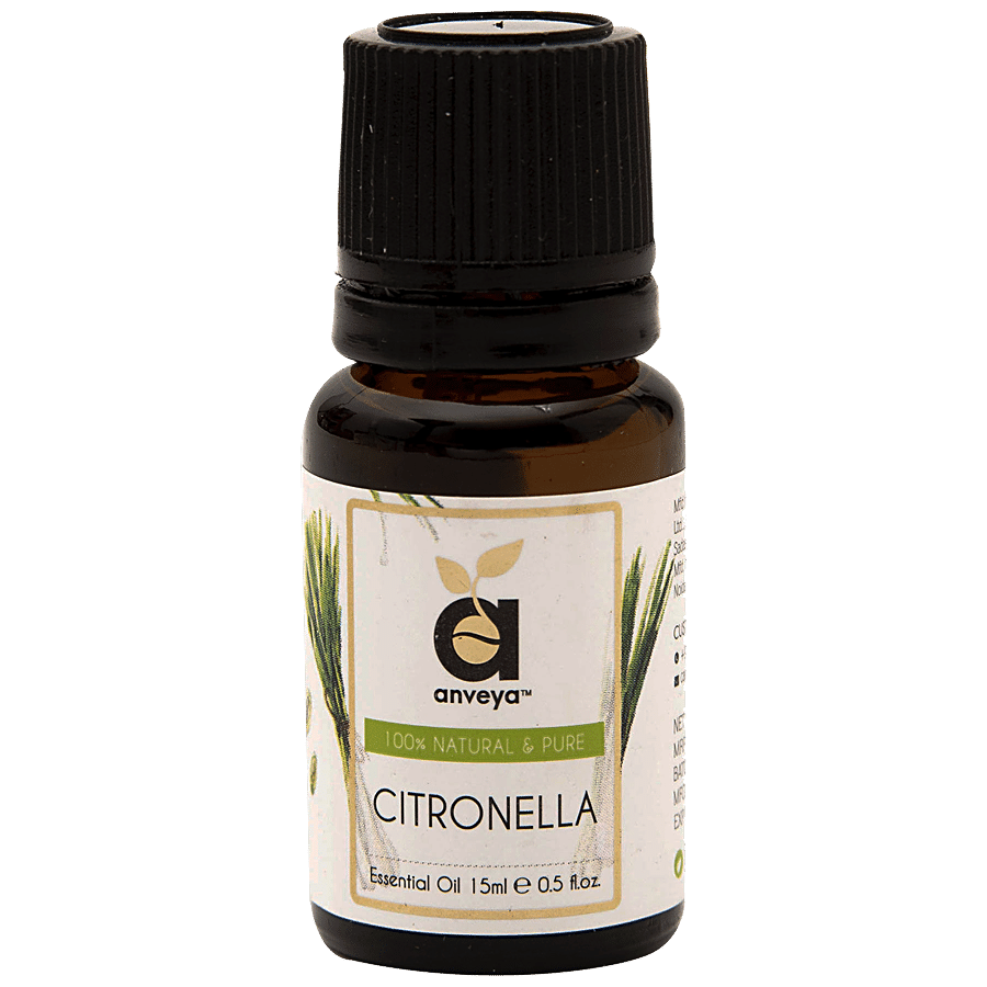 Anveya Citronella Essential Oil - 100% Natural