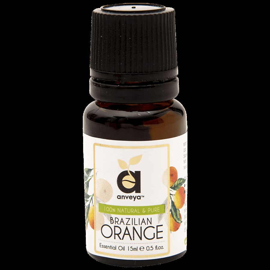 Anveya Brazilian Orange Essential Oil - 100% Natural & Pure