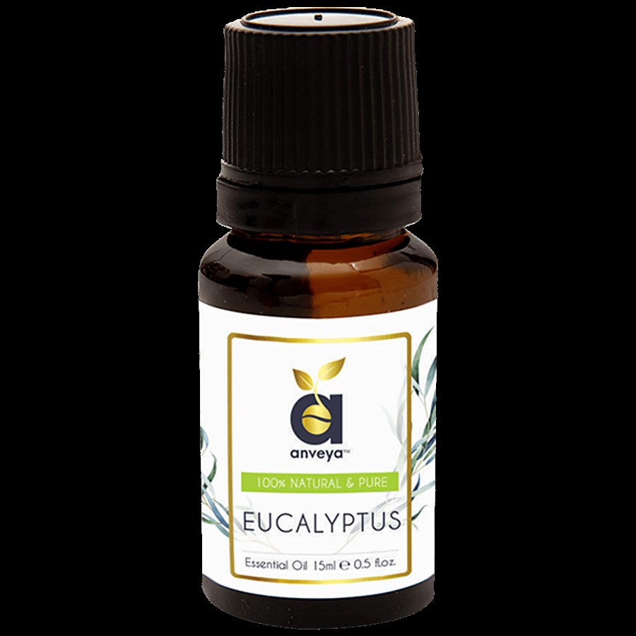 Anveya Eucalyptus Essential Oil - Natural & Pure