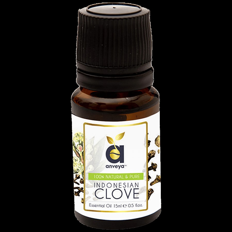 Anveya Indonesian Clove Essential Oil - 100% Natural