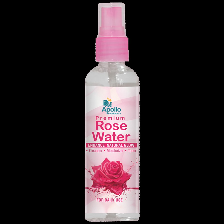 Apollo Pharmacy Rose Water with Mist Pump