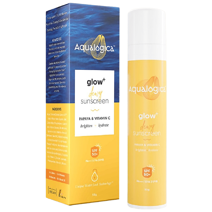 Aqualogica Glow+ Dewy Sunscreen - SPF 50 PA+++