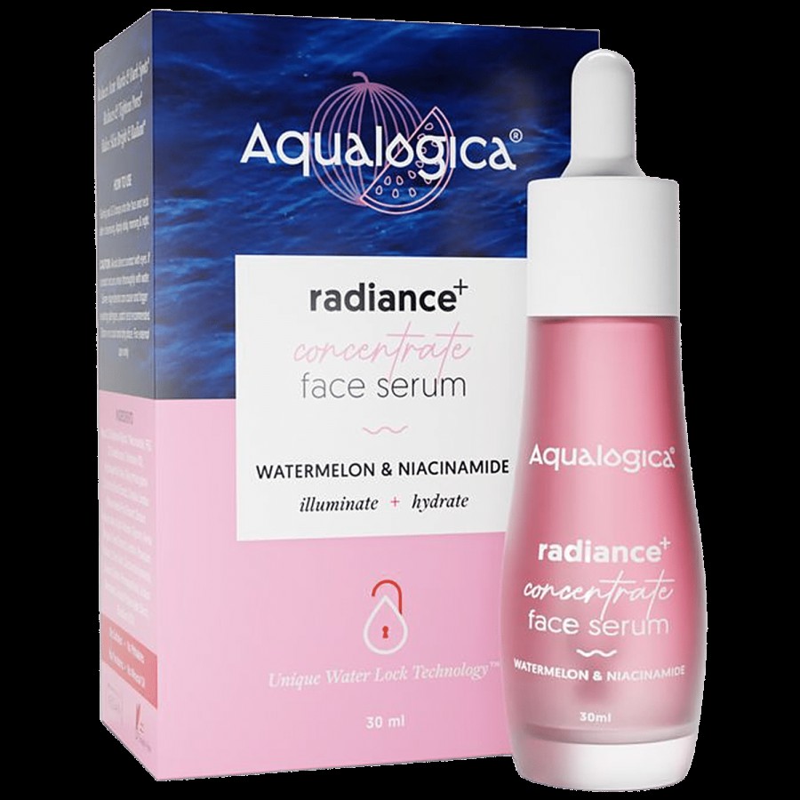 Aqualogica Radiance+ Concentrate Face Serum - Watermelon & Niacinamide