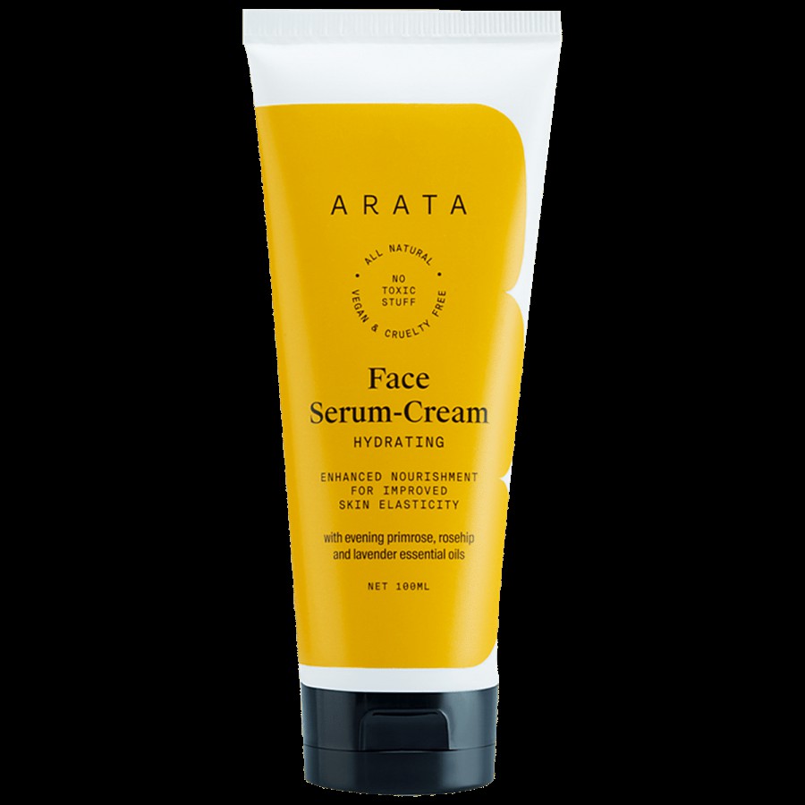 Arata Natural Hydrating Face Serum-Cream - With Evening Primrose