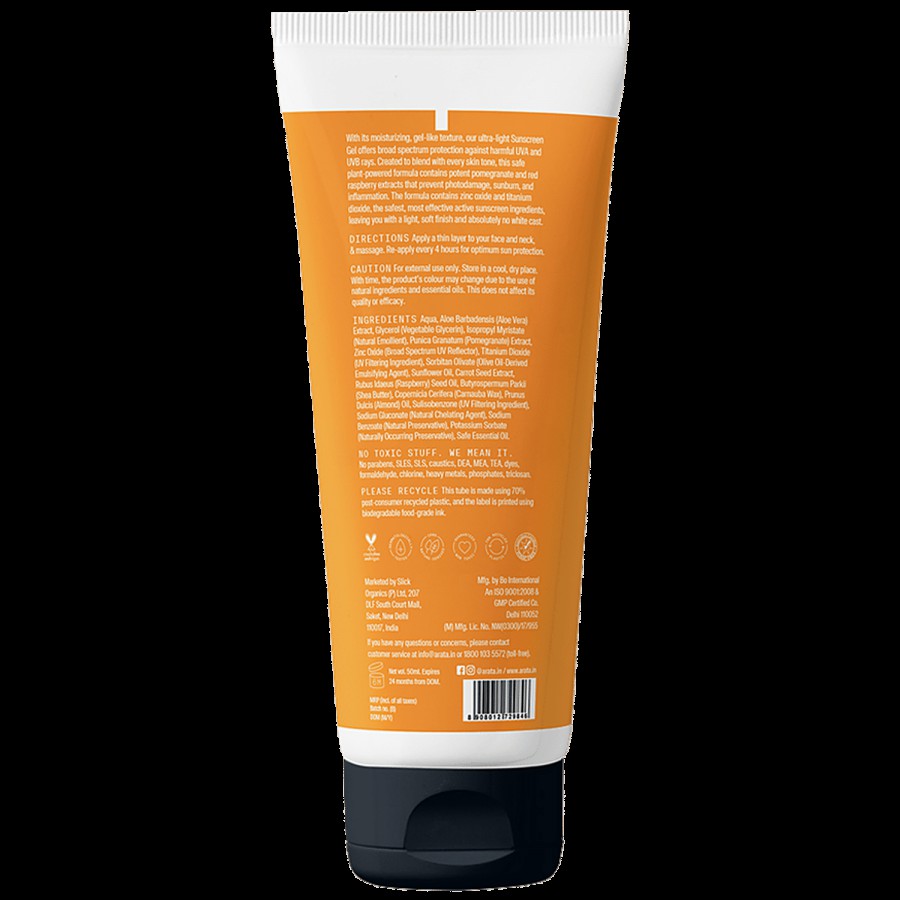 Arata Sunscreen Gel - Ultra Light & Balancing