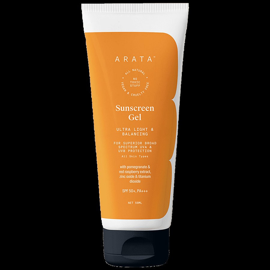 Arata Sunscreen Gel - Ultra Light & Balancing