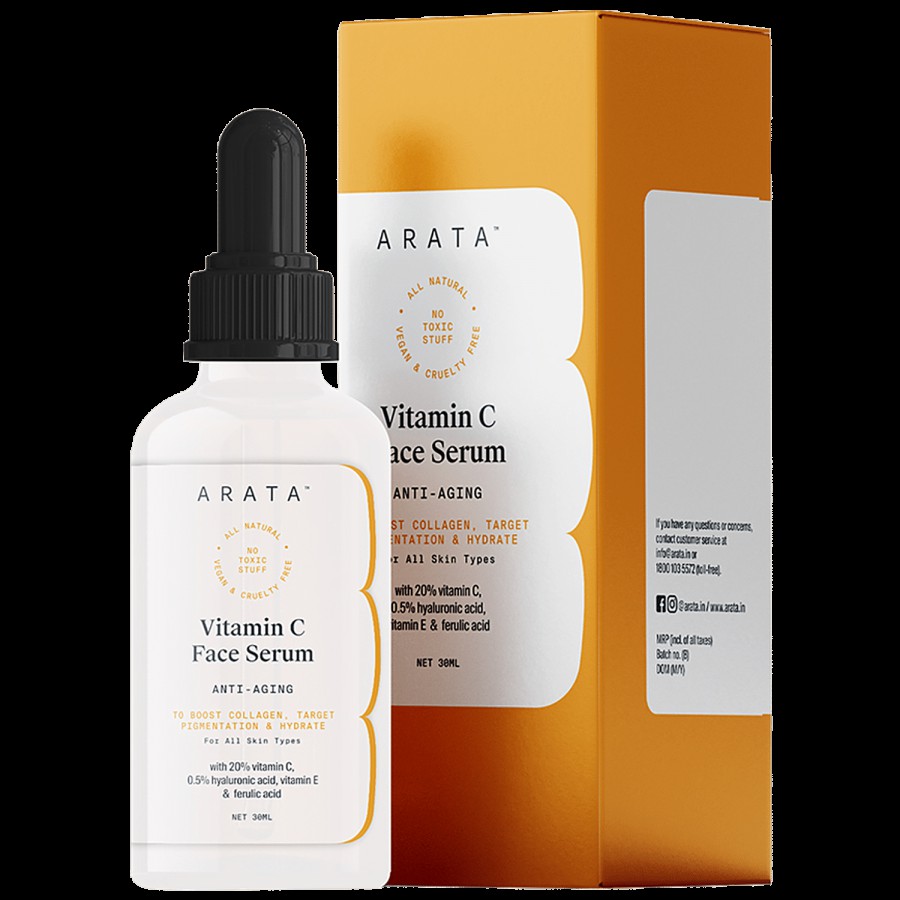 Arata Vitamin C Face Serum - For Glowing Skin