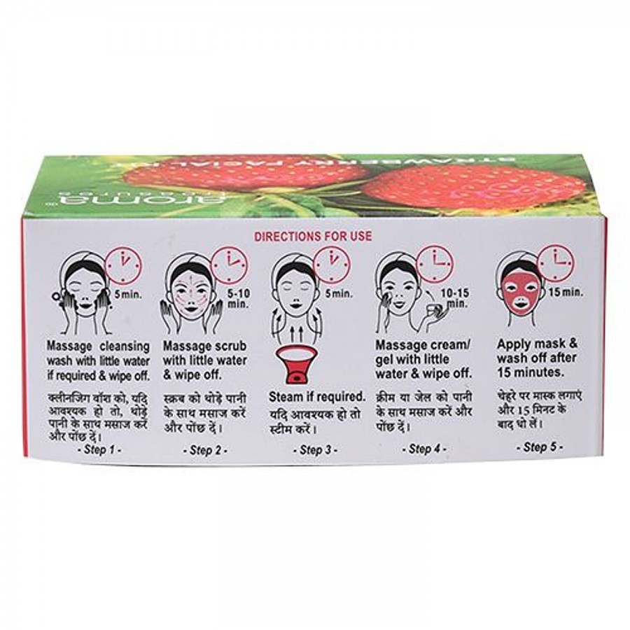 Aroma Treasures Strawberry Single Time Use Facial Kit