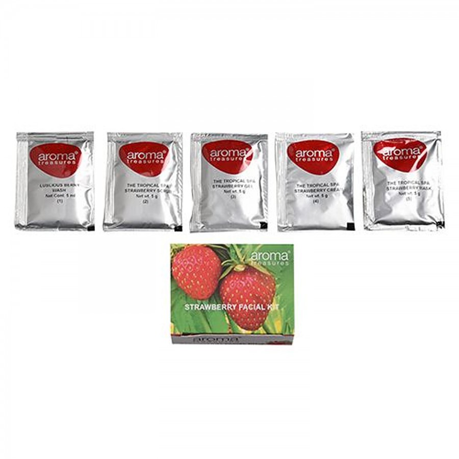 Aroma Treasures Strawberry Single Time Use Facial Kit