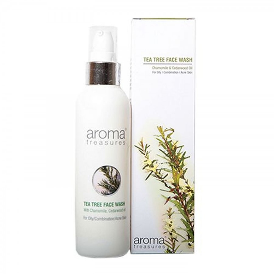 Aroma Treasures Tea Tree Face Wash - For Oily/Combination/Acne Prone Skin