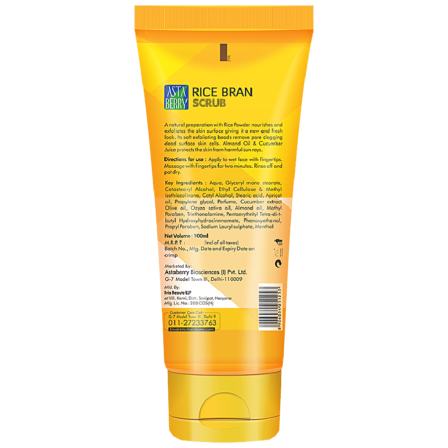 Astaberry Rice Bran Scrub