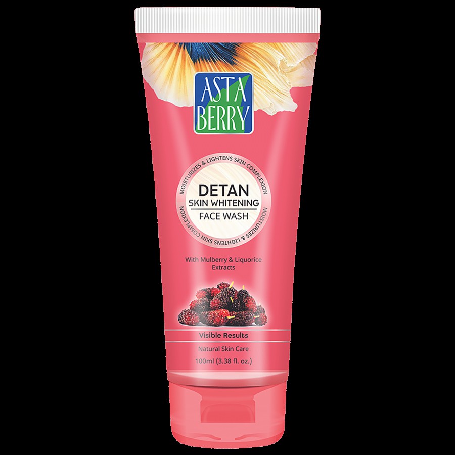 Astaberry Detan Skin Whitening Face Wash