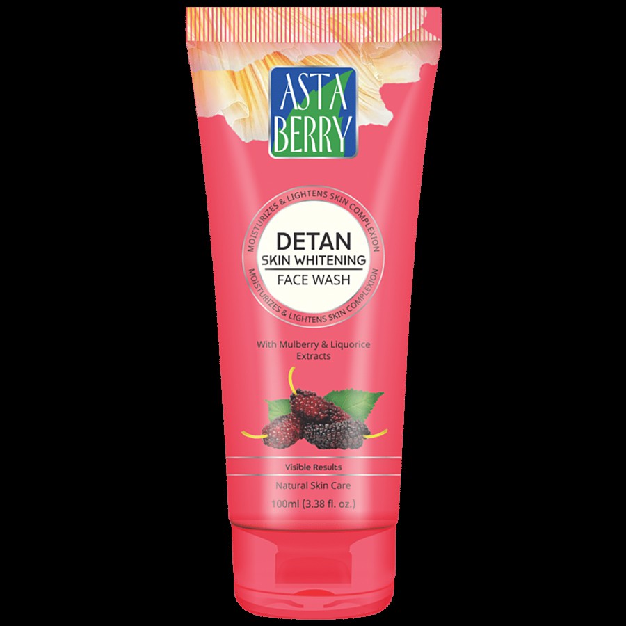 Astaberry Detan Skin Whitening Face Wash