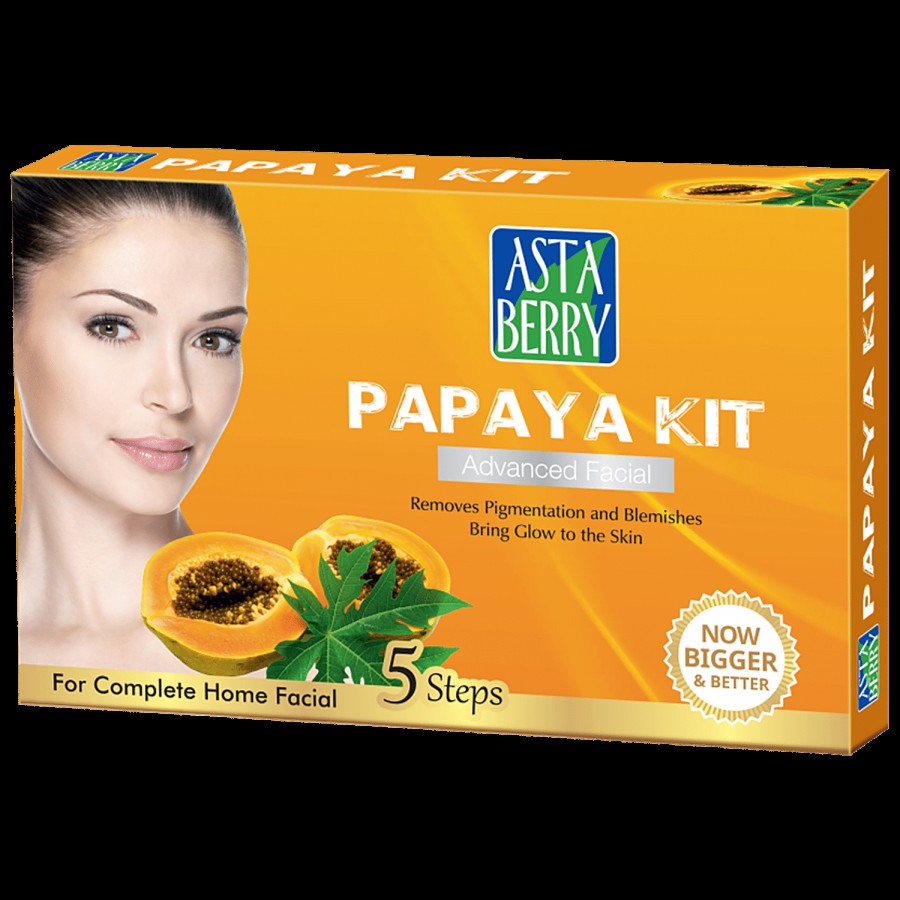 Astaberry Papaya Mini Facial Kit 5 Steps