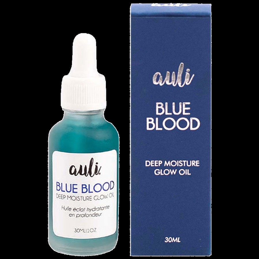 Auli Blue Blood Deep Moisture Glow Oil - Removes Pigmentation & Fine Lines