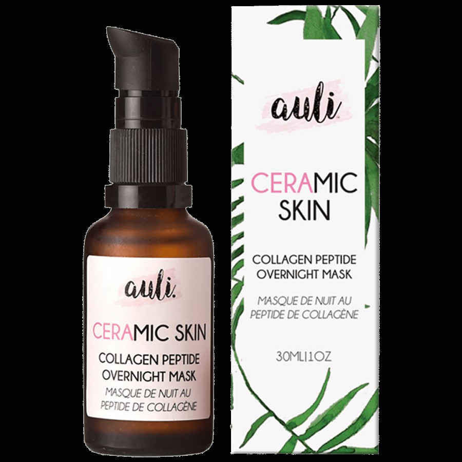 Auli Ceramic Skin Collagen Peptide Overnight Mask - Boosts Collagen