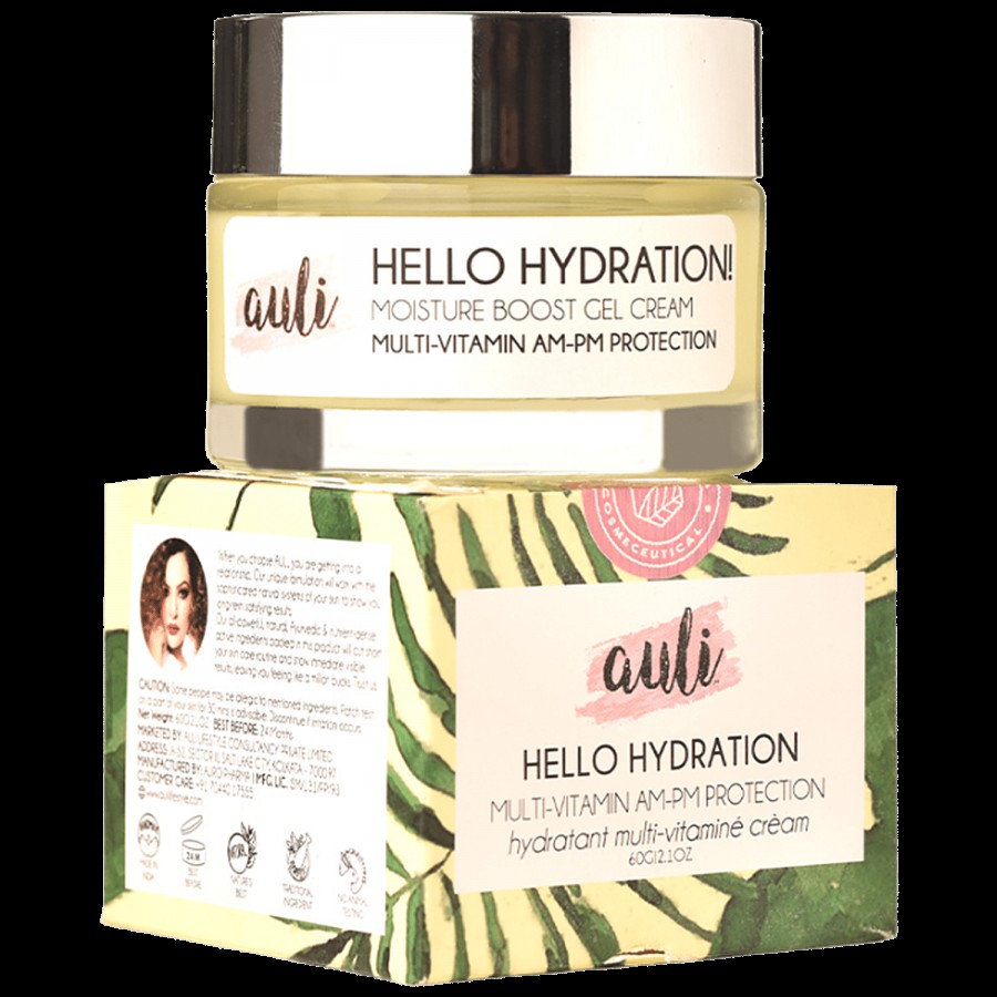 Auli Hello Hydration Moisture Boost Gel Cream - Multi-Vitamin AM-PM Protection