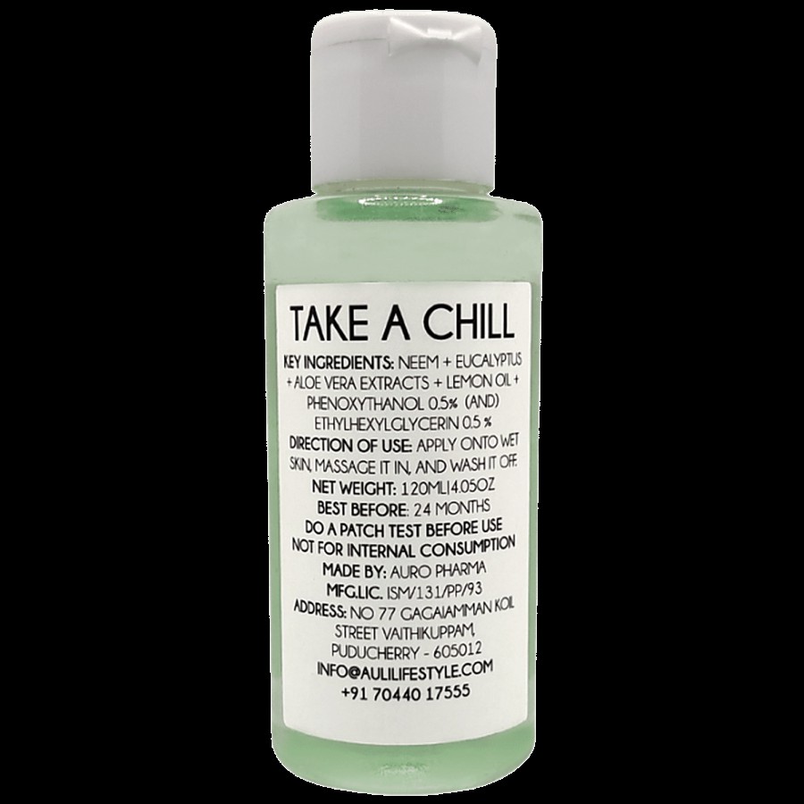 Auli Take A Chill Instant Cooling Face Wash - Neem & Eucalyptus