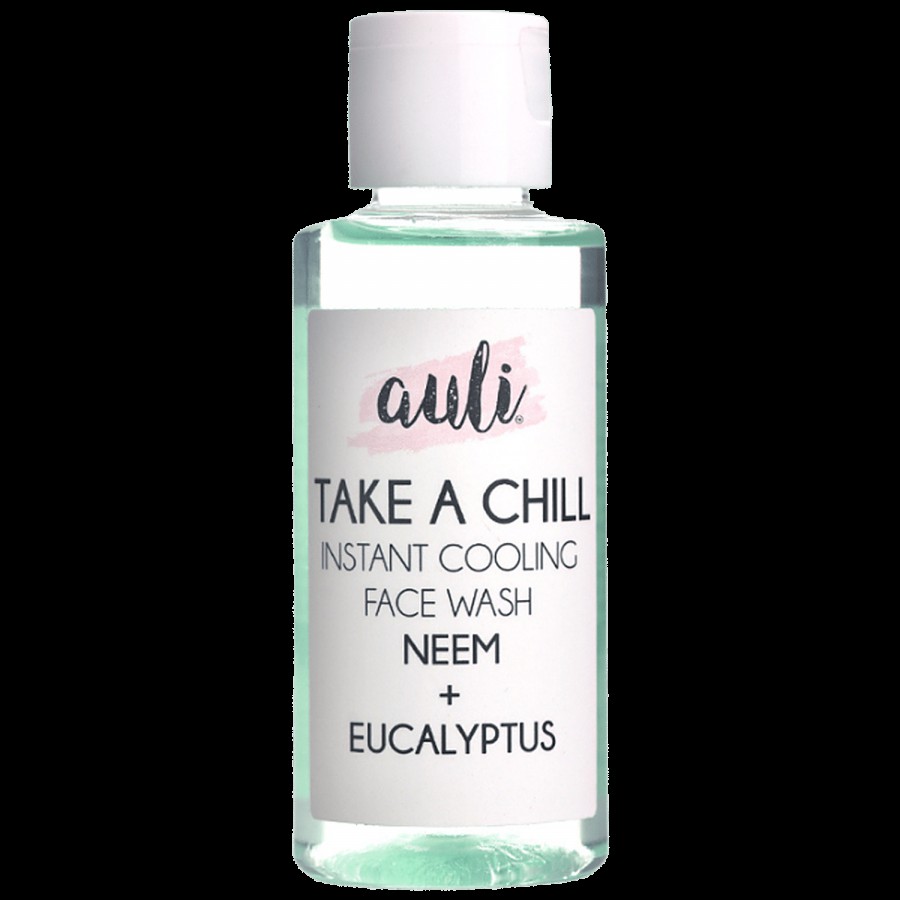 Auli Take A Chill Instant Cooling Face Wash - Neem & Eucalyptus