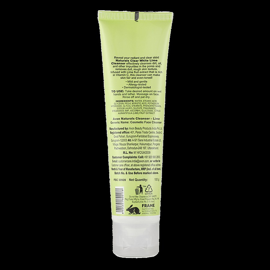 Avon Naturals - Clear White Lime Cleanser