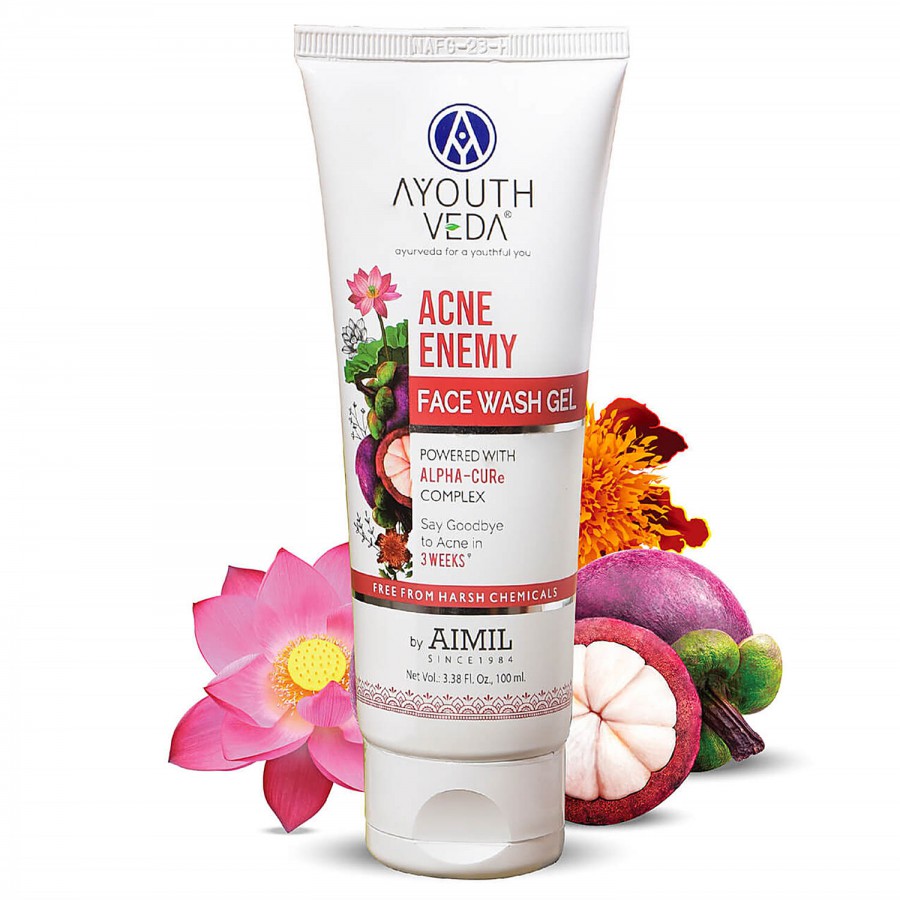 Ayouthveda Acne Enemy Face Wash Gel - Balances Excess Oil Protection