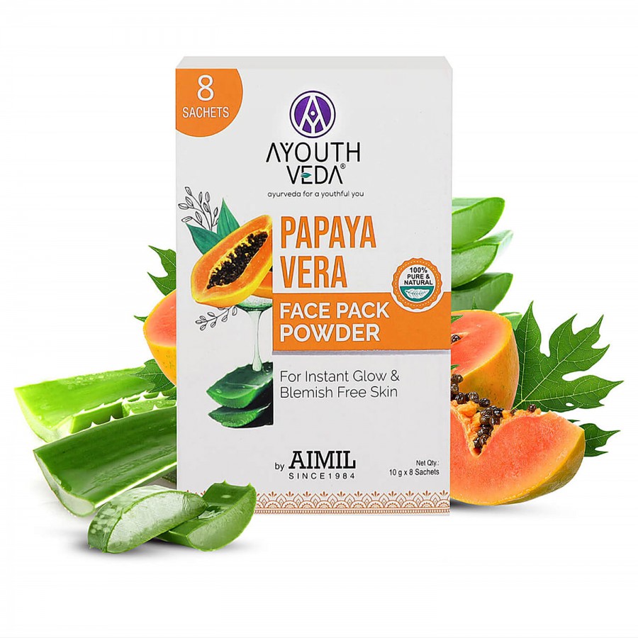 Ayouthveda Papaya Vera Face Pack Powder