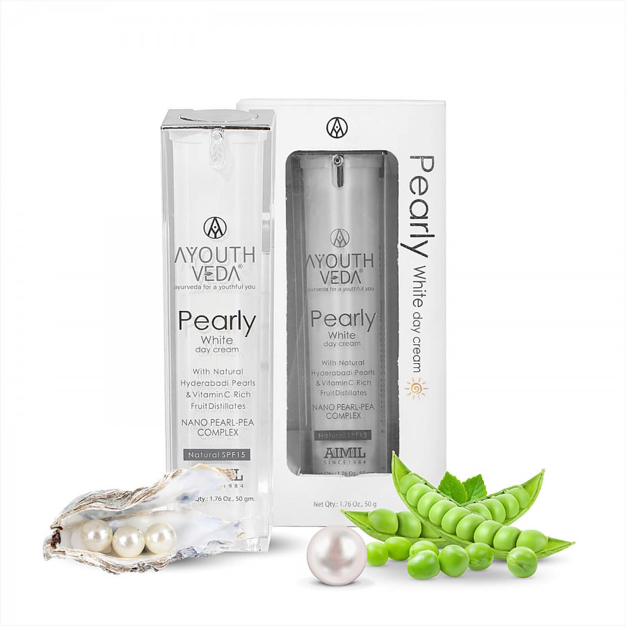 Ayouthveda Pearly White Day Cream - Nano Pearl-Pea Complex