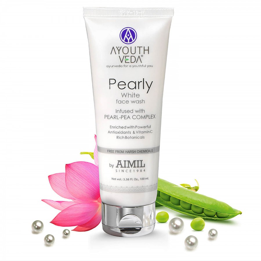 Ayouthveda Pearly White Face Wash - Infused With Pearl-Pea Complex