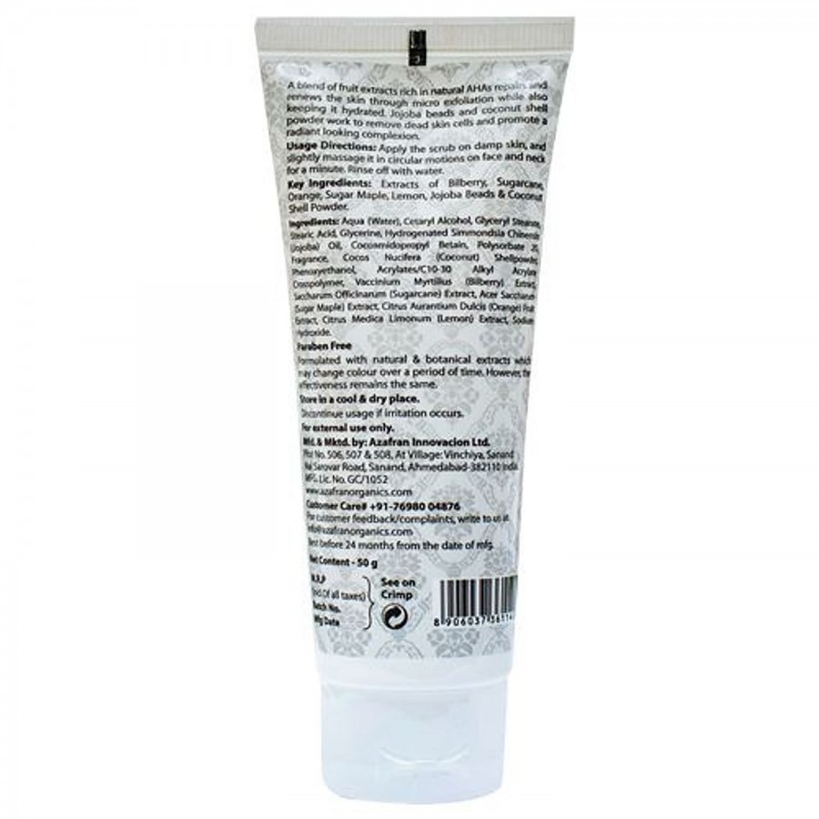 Azafran Everyday Gentle Face Scrub - For Normal to Oily Skin