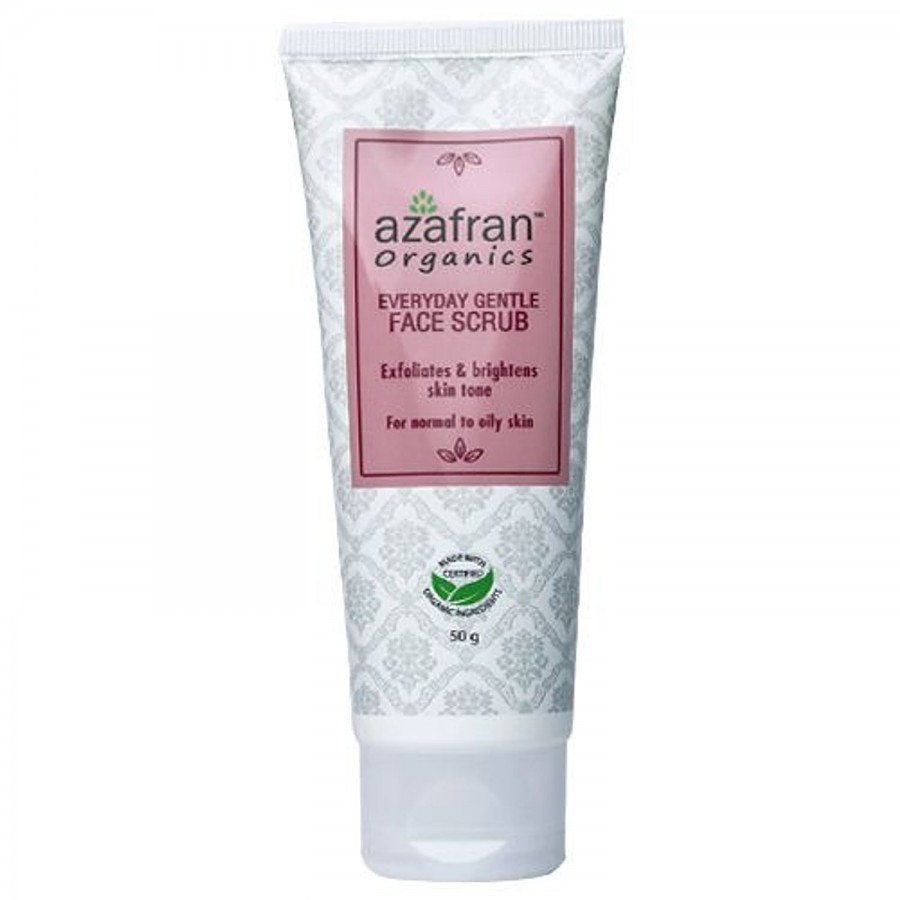 Azafran Everyday Gentle Face Scrub - For Normal to Oily Skin