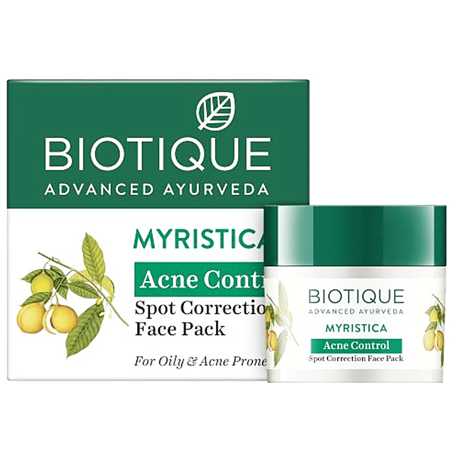 BIOTIQUE Acne Control Spot Correction Face Pack - Myristica