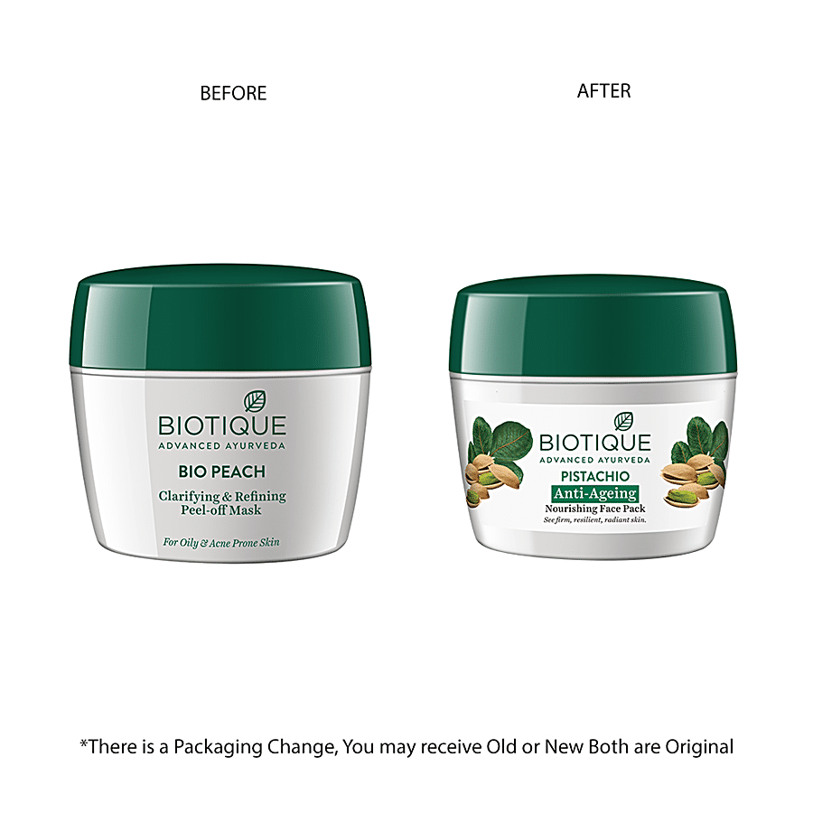 BIOTIQUE Anti-Ageing Nourishing Face Pack - Pistachio