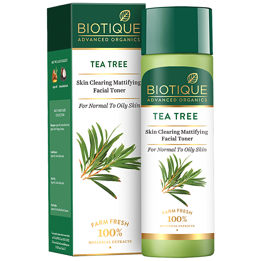 BIOTIQUE Skin Clearing Mattifying Facial Toner - Tea Tree