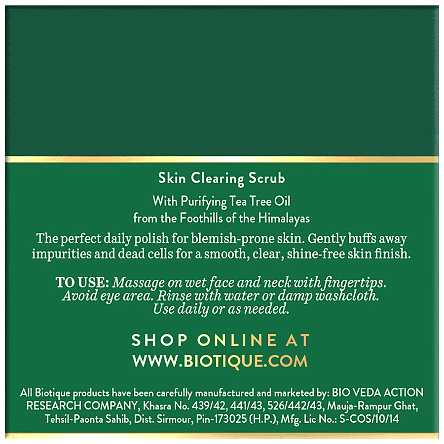 BIOTIQUE Tea Tree Skin Clearing Scrub