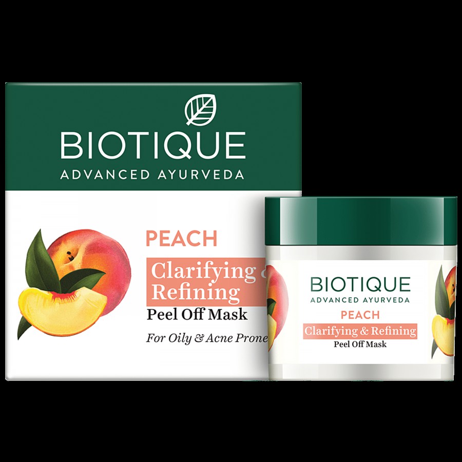 BIOTIQUE Clarifying & Refining Peel Off Mask - Peach