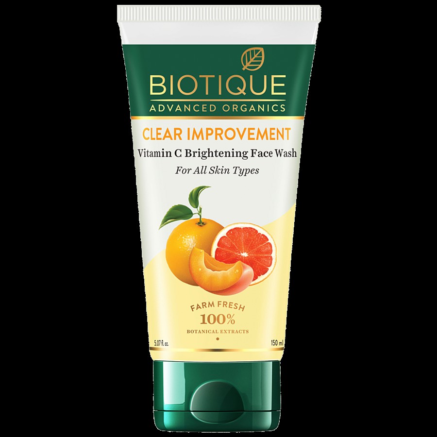 BIOTIQUE Clear Improvement - Vitamin C Brightening Face Wash