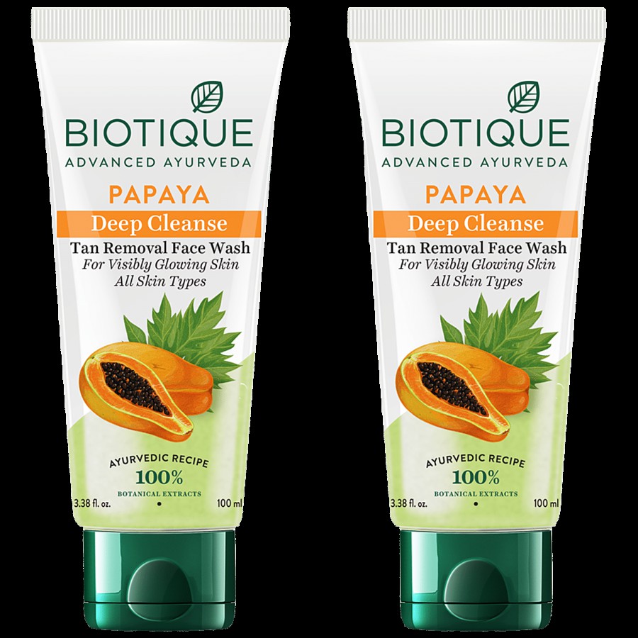 BIOTIQUE Deep Cleanse Face Wash - Papaya