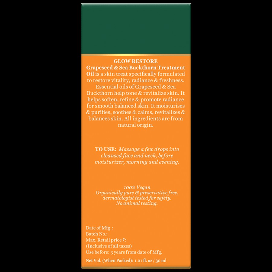 BIOTIQUE Glow Restore - Grapeseed & Sea Buckthorn Treatment Oil